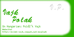 vajk polak business card